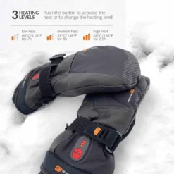 30seven Heated Extra Warm Waterproof Mittens 17 30seven Heated Extra Warm Waterproof Mittens -ThermaGear 30seven heated extra warm waterproof mittens 113