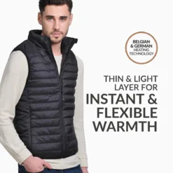 30seven Mens Heated Regular Fit Sleeveless Vest - 5 Volt -ThermaGear 30seven men s heated regular fit sleeveless vest 5 volt 116