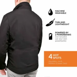 30seven Mens Heated Softshell Regular Fit Jacket With Extra Warm Fleece Lining - 5 Volt -ThermaGear 30seven men s heated softshell regular fit jacket with extra warm fleece lining 5 volt 103
