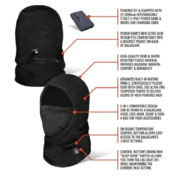 ActionHeat 5V Battery Heated Fleece Balaclava -ThermaGear actionheat 5v battery heated fleece balaclava 251