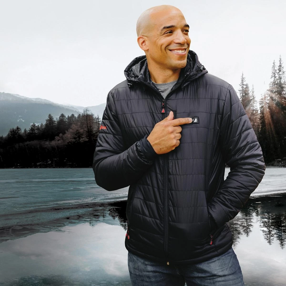 ActionHeat 5V Mens Insulated Puffer Battery Heated Jacket W/ Hood 6 ActionHeat 5V Mens Insulated Puffer Battery Heated Jacket W/ Hood - Image 4