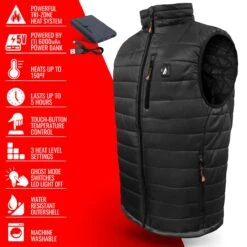 ActionHeat 5V Mens Insulated Puffer Battery Heated Vest 15 ActionHeat 5V Mens Insulated Puffer Battery Heated Vest -ThermaGear actionheat 5v battery heated insulated puffer vest men s 1099