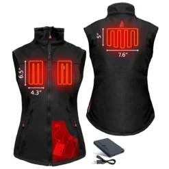 ActionHeat 5V Womens Softshell Battery Heated Vest -ThermaGear actionheat 5v battery heated vest women s 262