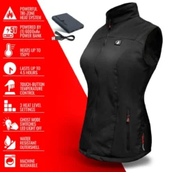 ActionHeat 5V Womens Softshell Battery Heated Vest -ThermaGear actionheat 5v battery heated vest women s 263