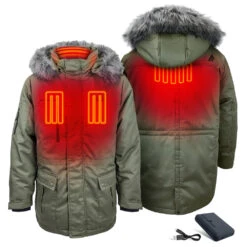 ActionHeat 5V Mens Battery Heated Parka Jacket 17 ActionHeat 5V Mens Battery Heated Parka Jacket -ThermaGear actionheat 5v men s battery heated parka jacket 12