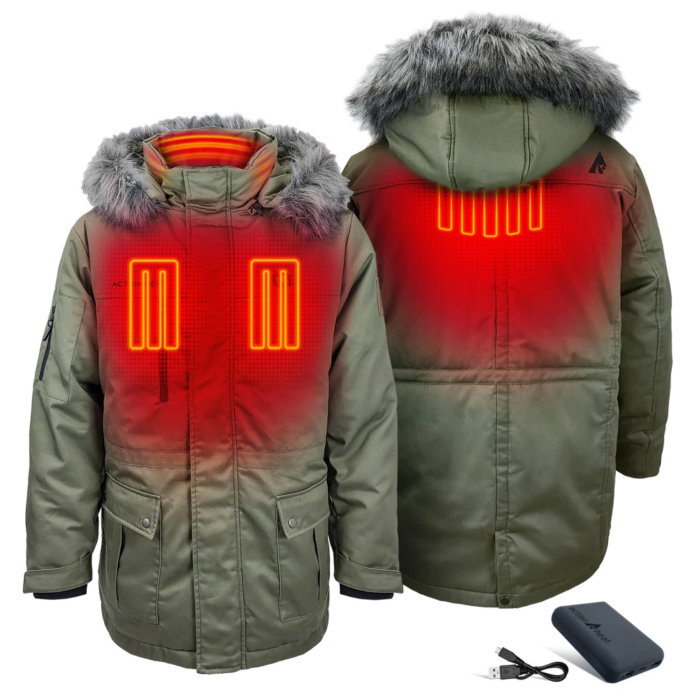 ActionHeat 5V Mens Battery Heated Parka Jacket 9 ActionHeat 5V Mens Battery Heated Parka Jacket - Image 7