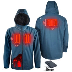 ActionHeat 5V Mens Battery Heated Rain Jacket 13 ActionHeat 5V Mens Battery Heated Rain Jacket -ThermaGear actionheat 5v men s battery heated rain jacket 8