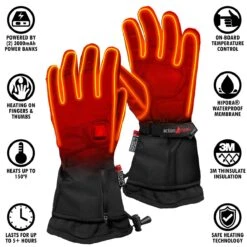 ActionHeat 5V Mens Premium Heated Gloves -ThermaGear actionheat 5v premium heated gloves men s 197