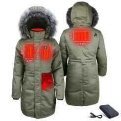 ActionHeat 5V Womens Battery Heated Parka Jacket -ThermaGear actionheat 5v women s battery heated parka jacket 8
