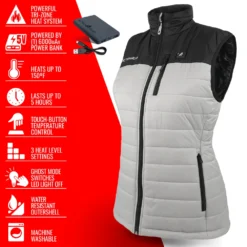 ActionHeat 5V Womens Pocono Insulated Puffer Heated Vest -ThermaGear actionheat 5v women s pocono insulated puffer heated vest 10