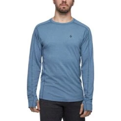 Black Diamond Mens Solution 150 Merino Base Crew -ThermaGear black diamond men s solution 150 merino base crew 103
