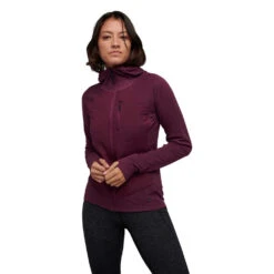 Black Diamond Womens Coefficient LT Hybrid Hoody -ThermaGear black diamond women s coefficient lt hybrid hoody 12