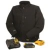 DeWalt 20V Soft Shell Heated Work Jacket With Battery Kit -ThermaGear dewalt 20v 12v max lithium ion soft shell heated jacket kit 94