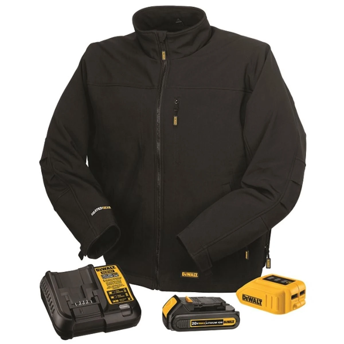 DeWalt 20V Soft Shell Heated Work Jacket With Battery Kit 3 DeWalt 20V Soft Shell Heated Work Jacket With Battery Kit
