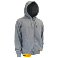 DeWalt 20V MAX Lithium Ion Mens French Terry Hoodie (Hoodie & Adapter Only)