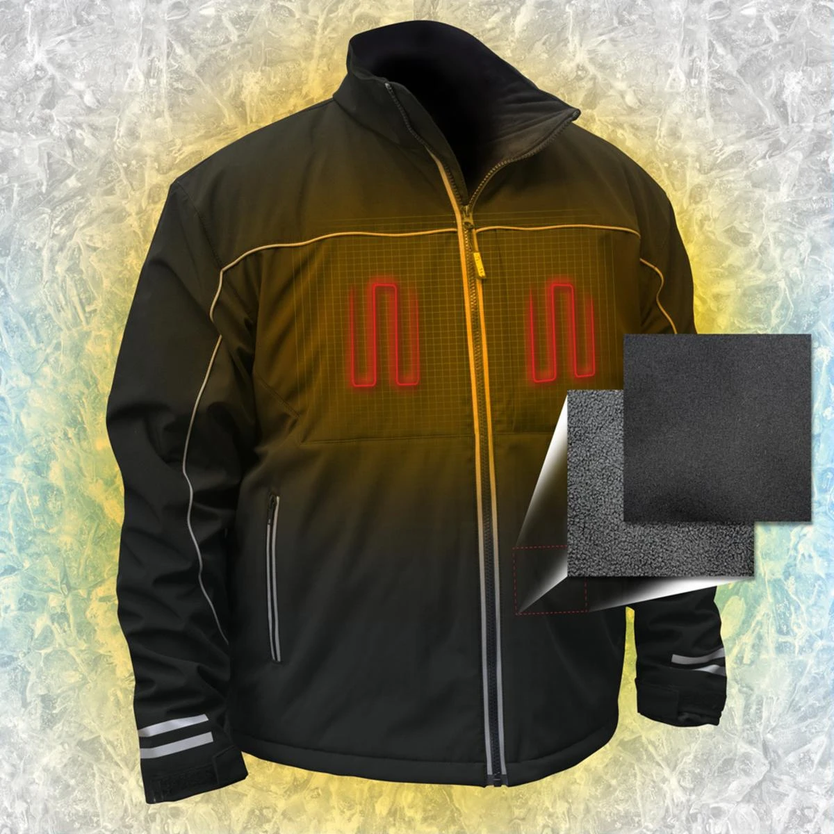 DeWalt 20V MAX XR Lithium Ion Lightweight Heated Soft Shell Work Jacket With Battery Kit 7 DeWalt 20V MAX XR Lithium Ion Lightweight Heated Soft Shell Work Jacket With Battery Kit - Image 5