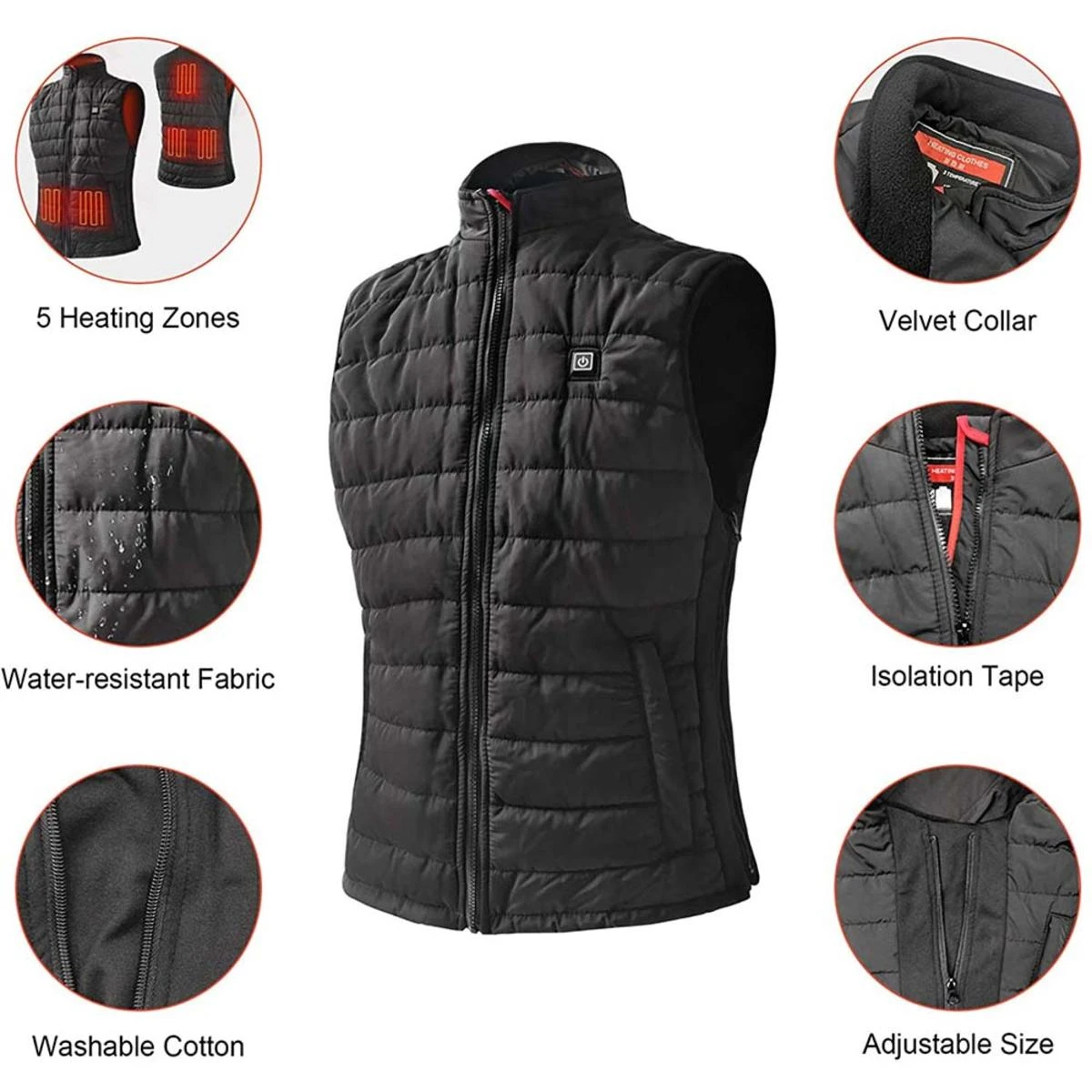 Dr.Warm 5V Heated Unisex Vest 6 Dr.Warm 5V Heated Unisex Vest - Image 4