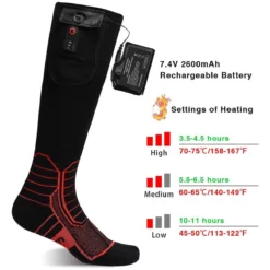 Dr.Warm 7V Wireless Heated Socks With Remote Control -ThermaGear dr warm 7v wireless heated socks with remote control 24