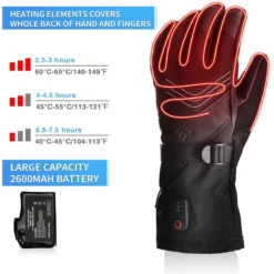 Dr.Warm Unisex Waterproof Electric Battery Heated Leather Gloves -ThermaGear dr warm unisex waterproof electric battery heated leather gloves 24