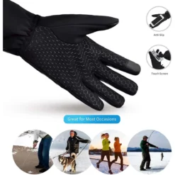 Dr.Warm Unisex Windproof Touchscreen Anti-Skip Rechargeable Heated Gloves Liners -ThermaGear dr warm unisex windproof touchscreen anti skip rechargeable heated gloves liners 102