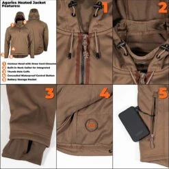 Fieldsheer Mobile Warming 7.4V Mens Agarics Performance Pullover Heated Jacket -ThermaGear fieldsheer mobile warming 7 4v men s agarics performance pullover heated jacket 23