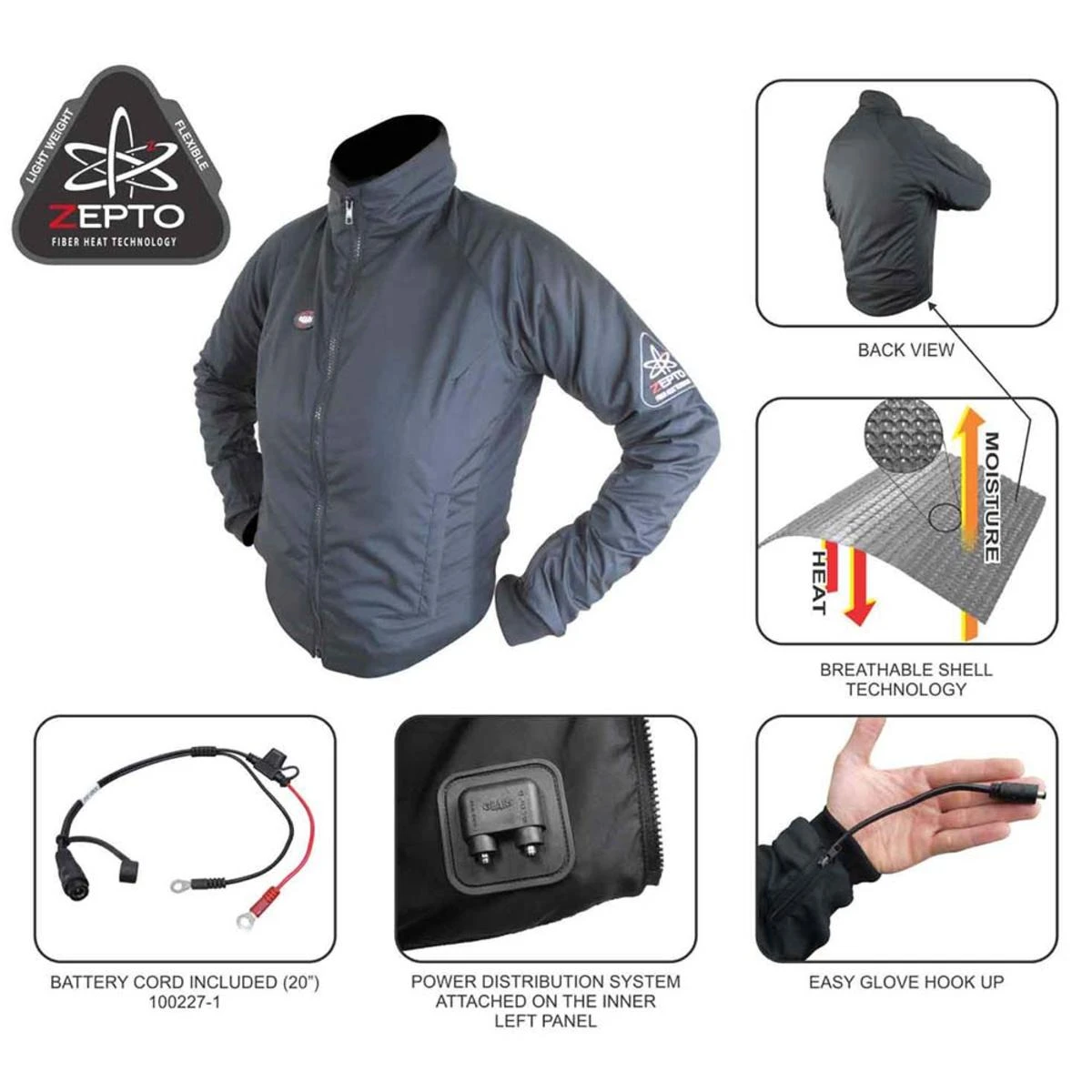 Gears Canada 12V Womens Gen-X4 Heated Jacket Liner 7 Gears Canada 12V Womens Gen-X4 Heated Jacket Liner - Image 5