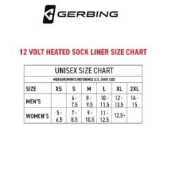 Gerbing 12V Heated Sock Liners -ThermaGear gerbing 12v heated sock liners 156