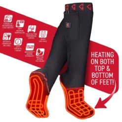 Gerbing 7V Battery Heated Sock Liners -ThermaGear gerbing 7v full foot heated sock liners 107