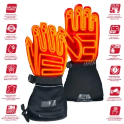 Gerbing GT5 12V Hybrid Heated Motorcycle Gloves -ThermaGear gerbing gt5 12v hybrid heated motorcycle gloves 237