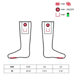 Glovii Battery Heated Slipper Socks -ThermaGear glovii battery heated slipper socks 29
