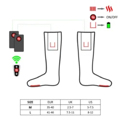 Glovii Heated Socks With Remote -ThermaGear glovii heated socks with remote 106
