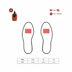 Glovii Ultra Thin Heated App Controlled Ski Insoles -ThermaGear glovii ultra thin heated app controlled ski insoles 14