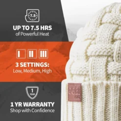 Gobi Heat Crest Womens 2 Zone Heated Beanie -ThermaGear gobi heat crest women s 2 zone heated beanie 145