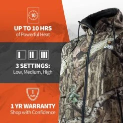Gobi Heat Mens Shadow Heated Hunting Hoodie - Mossy Oak Break-up -ThermaGear gobi heat men s shadow heated hunting hoodie mossy oak break up 121