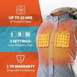 Gobi Heat Womens Cirrus Heated Vest -ThermaGear gobi heat women s cirrus heated vest 116