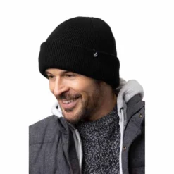 Heat Holders Mens Oran Solid Flat Knit Roll Up Hat -ThermaGear heat holders men s oran solid flat knit roll up hat 12