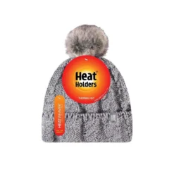 Heat Holders Womens Roll Up Pom Pom Hats -ThermaGear heat holders women s roll up pom pom hats 96