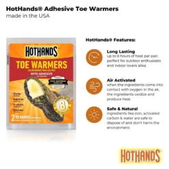 HotHands Toasti Toes 8 Hour Toe Warmers - 40 Pack Case -ThermaGear hothands toasti toes 8 hour toe warmers 40 pack case 85