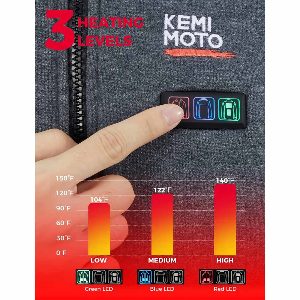 Kemimoto Heated Hoodie With 12V Battery Pack 7 Kemimoto Heated Hoodie With 12V Battery Pack - Image 5