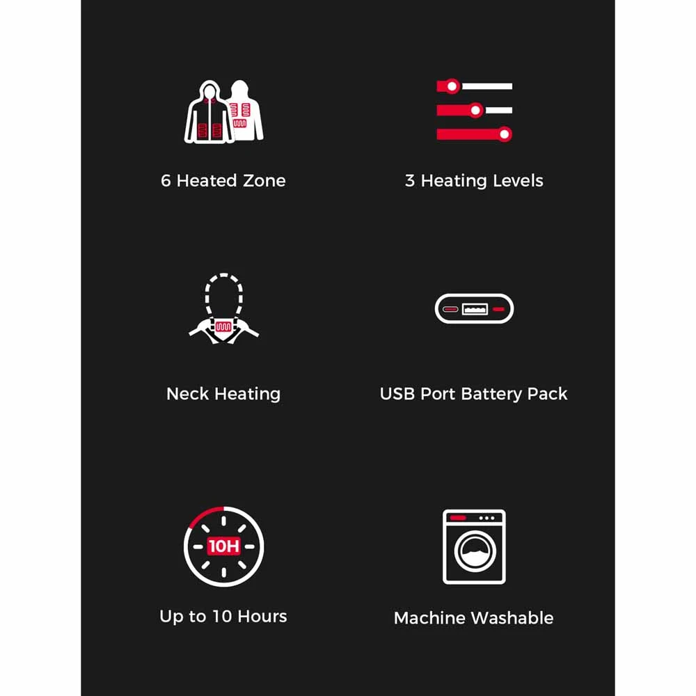 Kemimoto Heated Hoodie With 12V Battery Pack 9 Kemimoto Heated Hoodie With 12V Battery Pack - Image 7