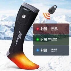 Kemimoto High-End Heated Socks With Rechargeable Batteries And Remote Control -ThermaGear kemimoto high end heated socks with rechargeable batteries and remote control 100