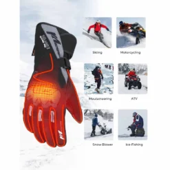 Kemimoto Motorcycle & Snowmobile 7V Heated Gloves -ThermaGear kemimoto motorcycle snowmobile heated gloves 138