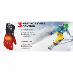 Kemimoto Motorcycle & Snowmobile 7V Heated Gloves -ThermaGear kemimoto motorcycle snowmobile heated gloves 144