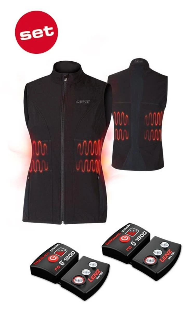 Lenz Heat Vest 1.0 For Women W/ RcB 1800 Battery Packs 3 Lenz Heat Vest 1.0 For Women W/ RcB 1800 Battery Packs