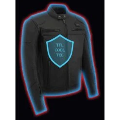 Milwaukee Leather 7.4V Mens True All Seasons Leather Jacket With Heated And Cool Technology -ThermaGear milwaukee leather 7 4v men s true all seasons leather jacket with heated and cool technology 100