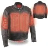 Milwaukee Leather Mens 12V Heated Motorcycle Jacket -ThermaGear milwaukee leather men s vented scooter jacket with heated technology 134