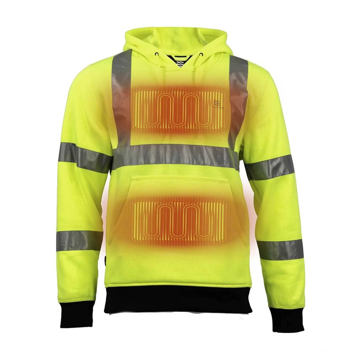 Mobile Warming 7.4V Mens HI-VIS Pullover Heated Hoodie 3 Mobile Warming 7.4V Mens HI-VIS Pullover Heated Hoodie