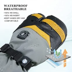 Mount Tec Explorer 5 Heated Performance 3 - Finger Ski Gloves -ThermaGear mount tec explorer 5 heated performance 3 finger ski gloves 16