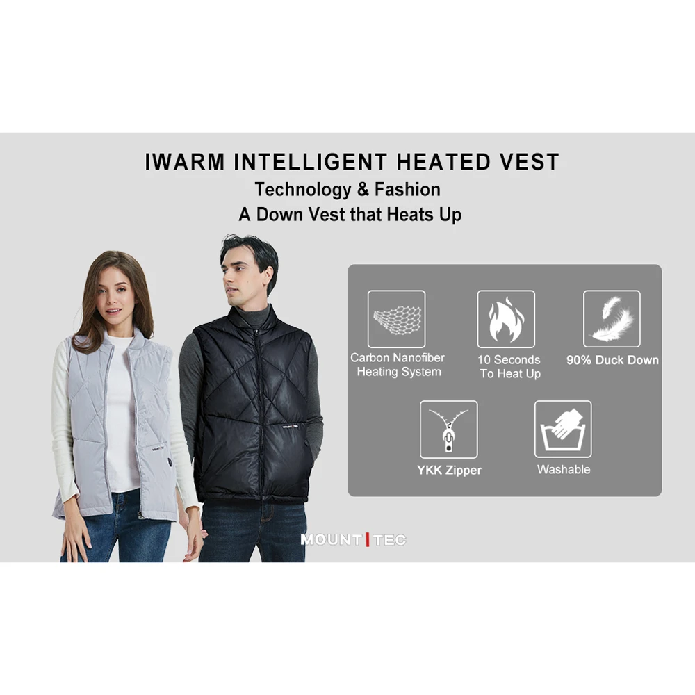 Mount Tec Mens Iwarm 1.0 Heated Vest (Vest Only) 5 Mount Tec Mens Iwarm 1.0 Heated Vest (Vest Only) - Image 3