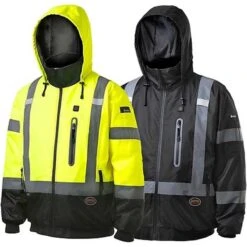 ThermaGear -ThermaGear pioneer hi vis waterproof heated safety nano bomber jacket jacket only 120